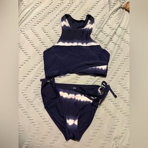 Aerie Dark Blue Bikini with White Details